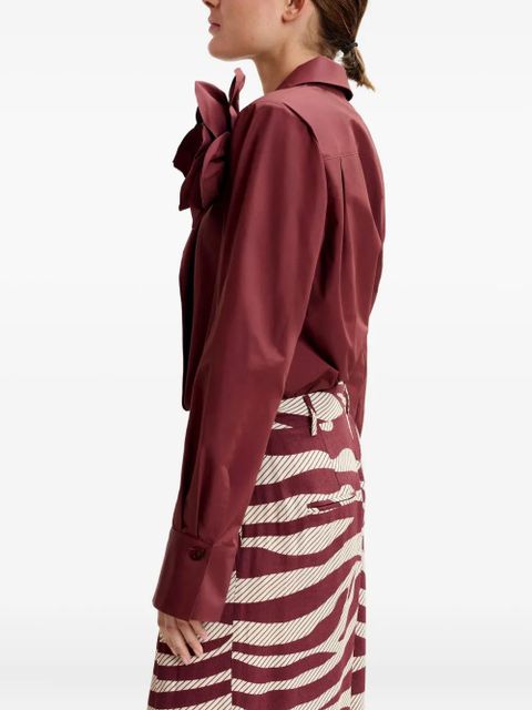 Essentiel Antwerp rose-embellishment shirt - Red