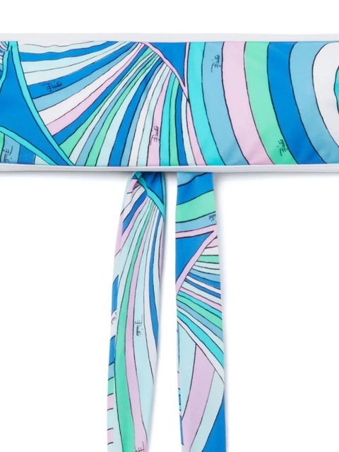PUCCI Iride-print bandeau top - Blue