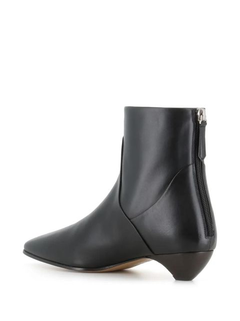 Le Monde Beryl leather ankle boots - Black