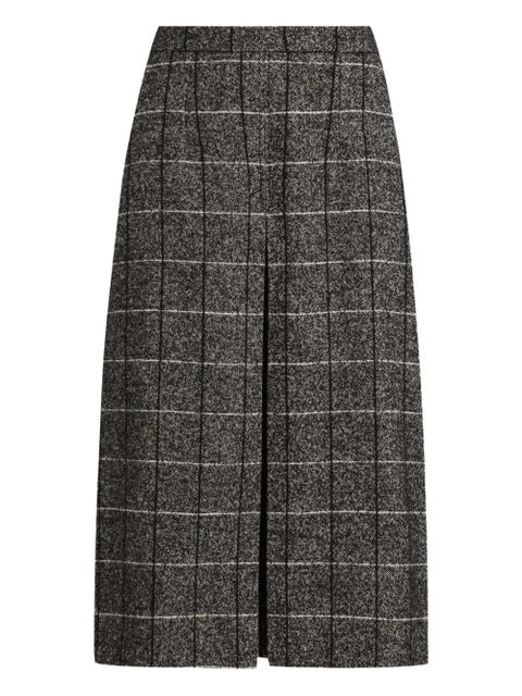 Dolce & Gabbana checked pleated midi skirt - Grey - zdjęcie produktu nr 1