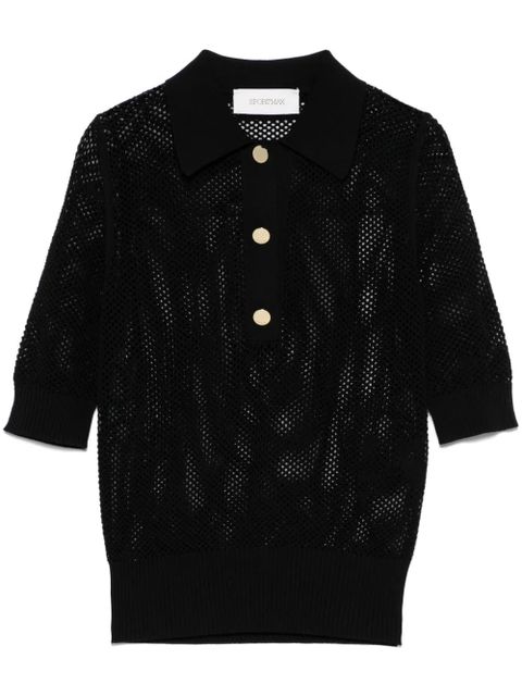 Sportmax Casta polo shirt - Black - zdjęcie produktu nr 1