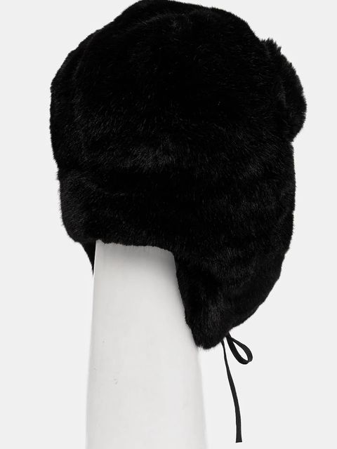 Kangol czapka FAUX FUR TRAPPER kolor czarny K4301ST.BK001 - zdjęcie produktu nr 2