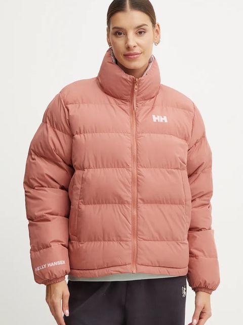 Helly Hansen kurtka dwustronna damska kolor różowy zimowa oversize - zdjęcie produktu nr 1