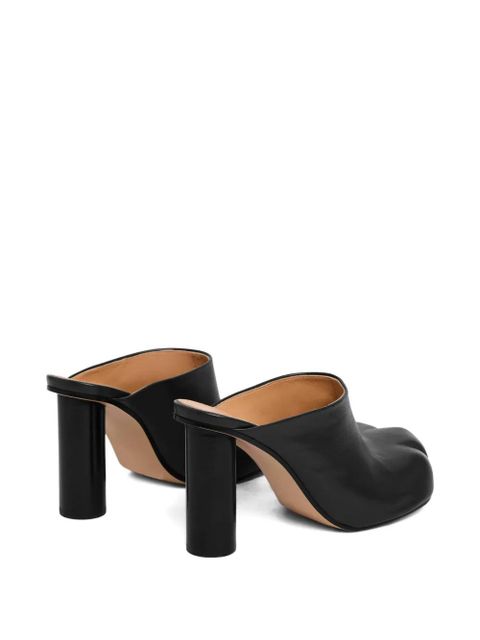 JW Anderson leather heeled mules - Black