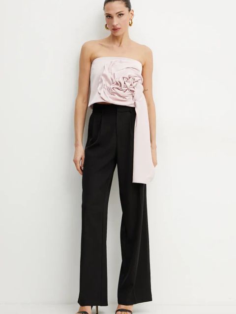 Marella bluzka DOLORES damska kolor różowy z aplikacją 2513161142200