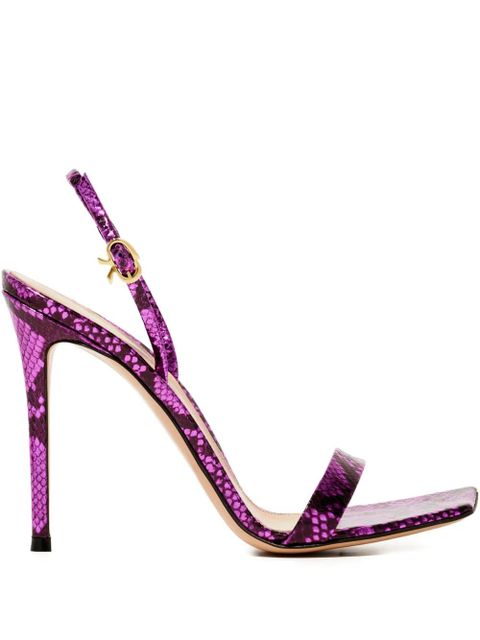 Gianvito Rossi 105mm Ribbon sandals - Purple - zdjęcie produktu nr 1