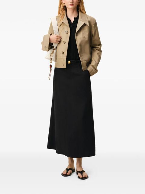 AMI Paris A-line midi skirt - Black - zdjęcie produktu nr 2