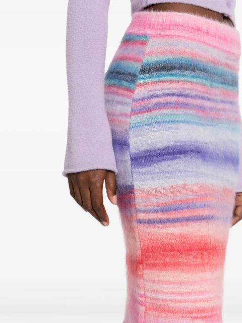 Missoni slub brushed knitted skirt - Pink