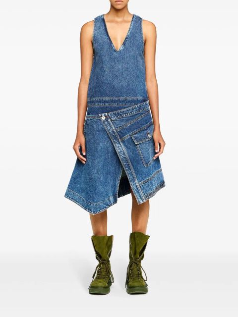 JW Anderson wrap sleeveless dress - Blue