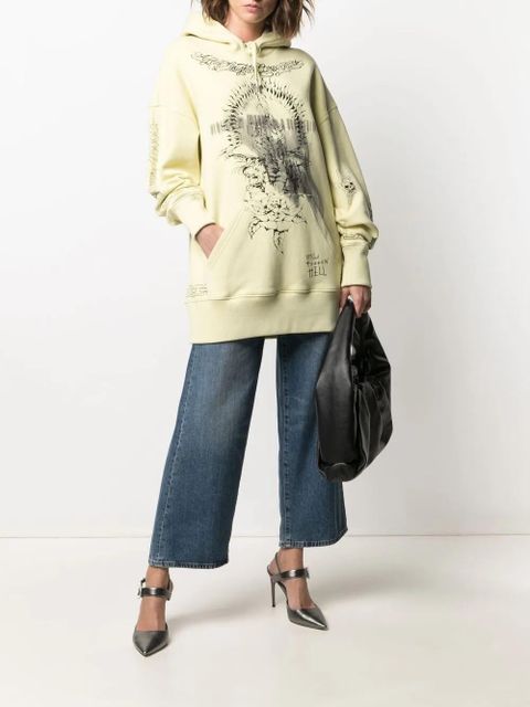Givenchy oversized printed hoodie - Yellow