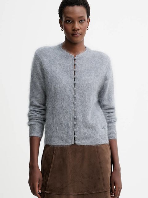 Rag & Bone kardigan kaszmirowy damski kolor szary RG6425F6MCA