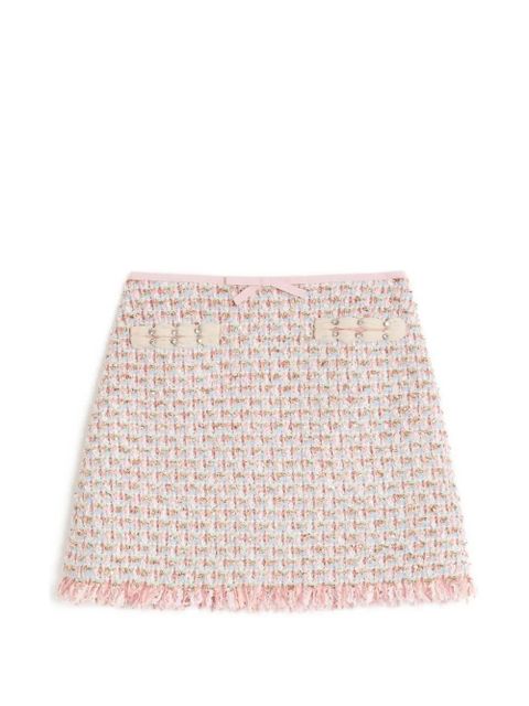 Valentino Garavani mini Ribbon Tweed skirt - Pink - zdjęcie produktu nr 1