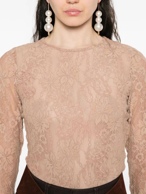 ZIMMERMANN floral-lace bodysuit - Neutrals