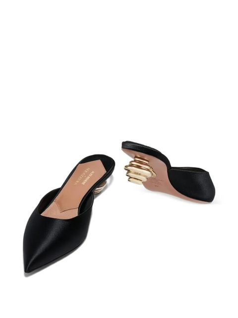 Aquazzura x Alex Rivière jewel-embellished mules - Black