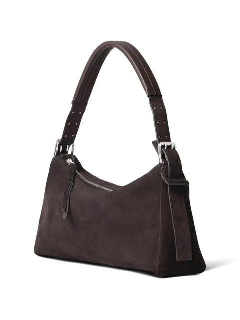 LEMAIRE Belted suede shoulder bag - Brown - zdjęcie produktu nr 2