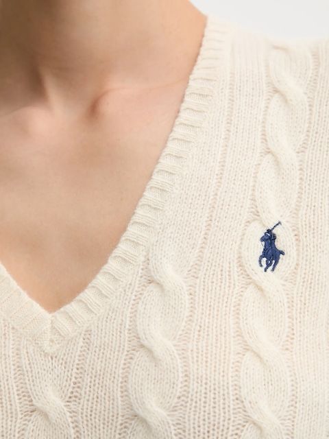 Polo Ralph Lauren sweter damski kolor beżowy 211971866