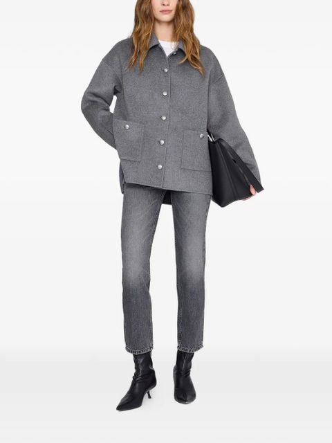 ANINE BING Luca button-pocket jacket - Grey - zdjęcie produktu nr 2