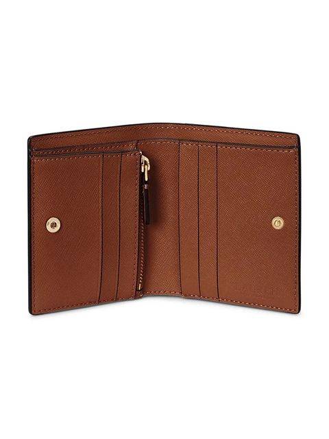 Lauren Ralph Lauren portfel skórzany damski kolor brązowy 432962112