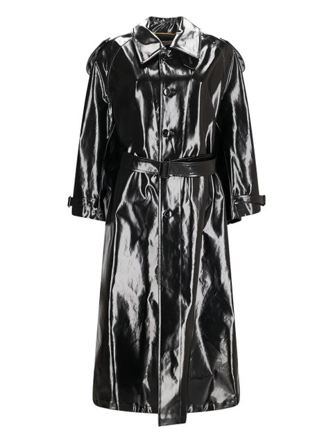Saint Laurent belted trench coat - Black - zdjęcie produktu nr 1