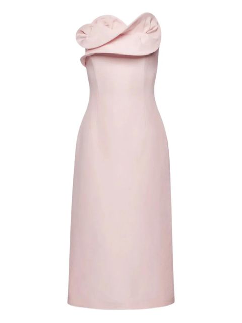 Magda Butrym ruffled strapless dress - Pink - zdjęcie produktu nr 1