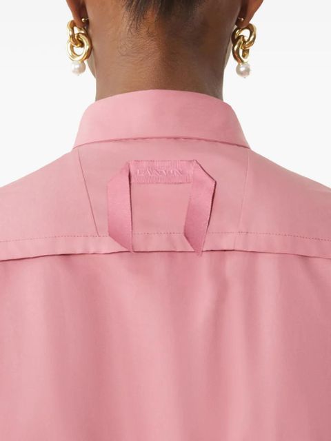 Lanvin long-sleeve button midi dress - Pink