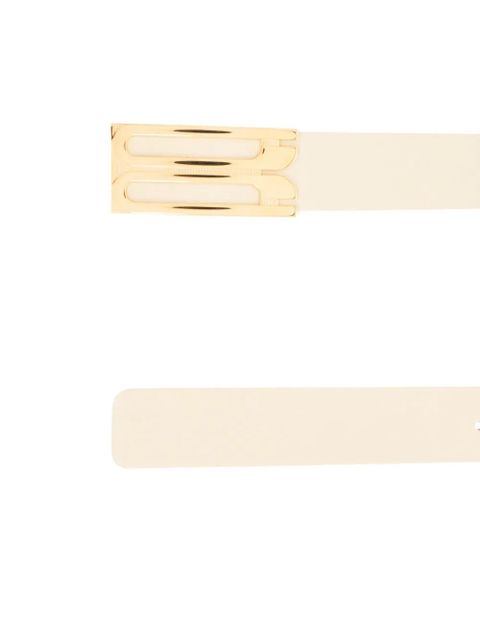 Victoria Beckham logo-buckle leather belt - Neutrals - zdjęcie produktu nr 2