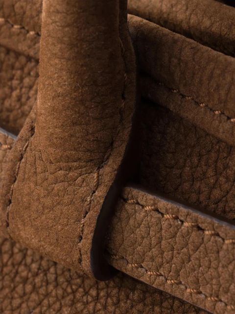 Prada Bonnie medium nubuck leather handbag - Brown