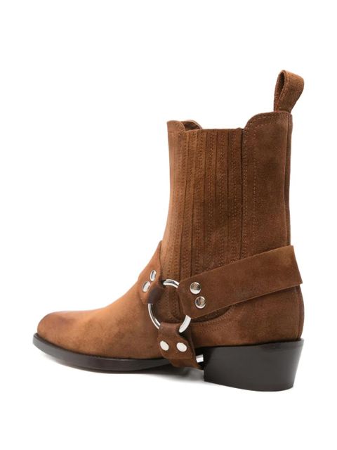Paris Texas 35mm Helena suede ankle boots - Brown
