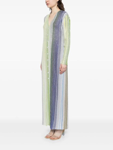 Missoni long cardigan dress - Green