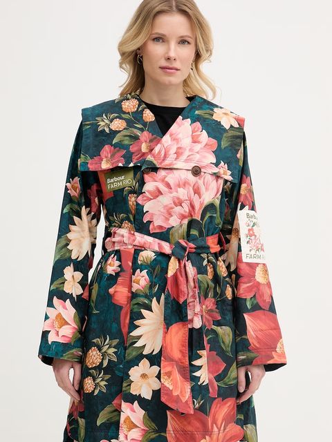 Barbour trencz damski bawełniany x Farm Rio - zdjęcie produktu nr 1