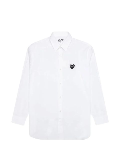 Comme Des Garçons heart patch shirt - White - zdjęcie produktu nr 1