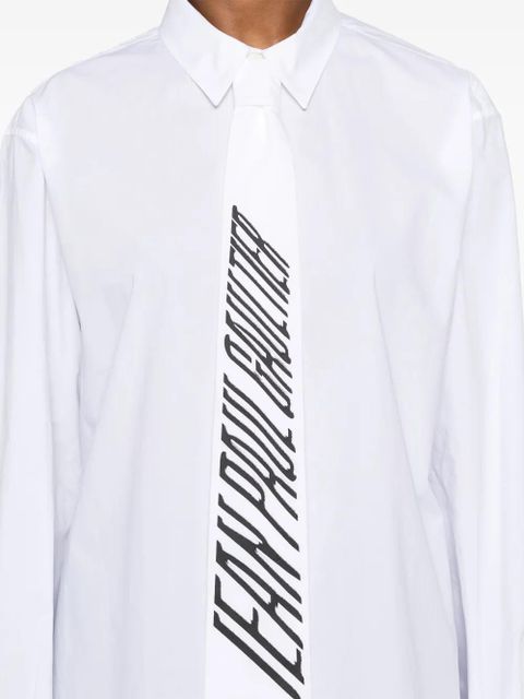 Jean Paul Gaultier tie-detailed shirt - White