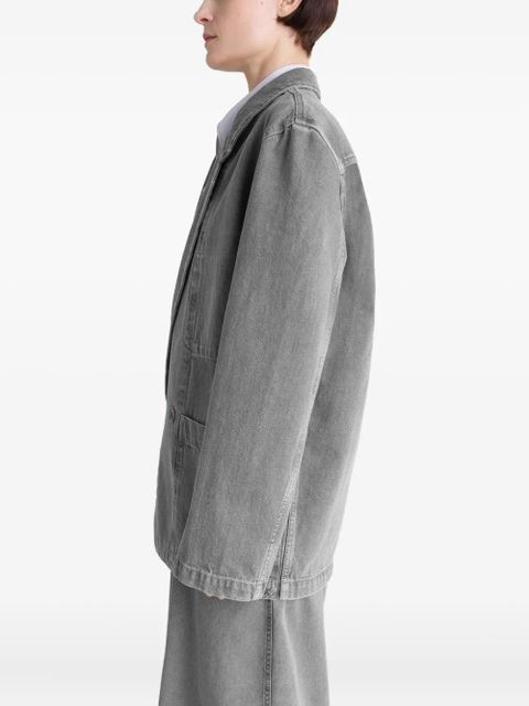 LEMAIRE double-breasted patch-pocket blazer - Grey