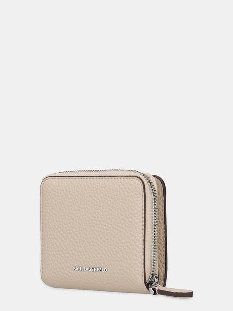 Karl Lagerfeld portfel IKON damski kolor beżowy A1W32126 - zdjęcie produktu nr 2