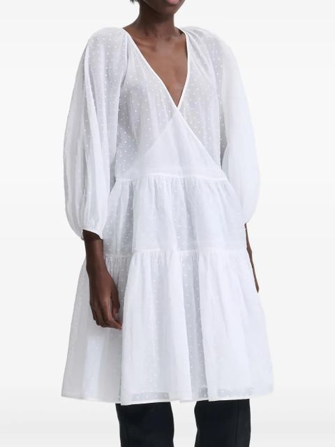 Cecilie Bahnsen Mirabelle wrap-effect dress - White - zdjęcie produktu nr 2