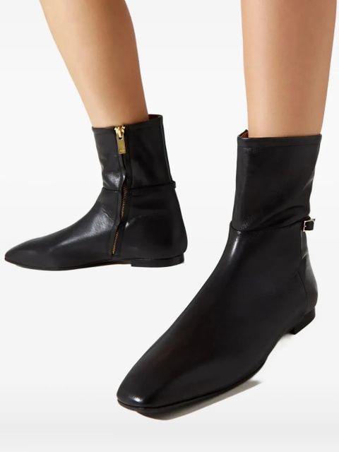 ATP Atelier Barzio pointed strap boots - Black