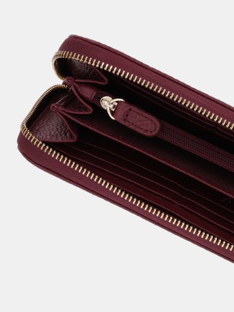 Geox portfel skórzany D35K3H-00046 D.WALLET damski kolor bordowy D35K3H 00046