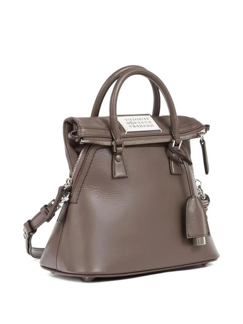 Maison Margiela mini 5AC Classique leather tote bag - Brown