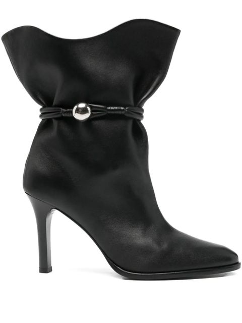 ISABEL MARANT ankle leather boots - Black - zdjęcie produktu nr 1