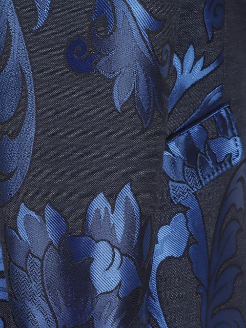 ETRO foral single-breasted blazer - Blue