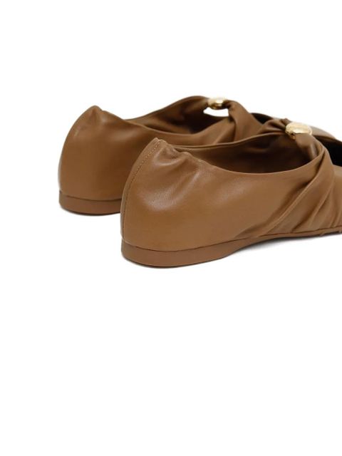 LOEWE Pebble soft ballet flats - Brown