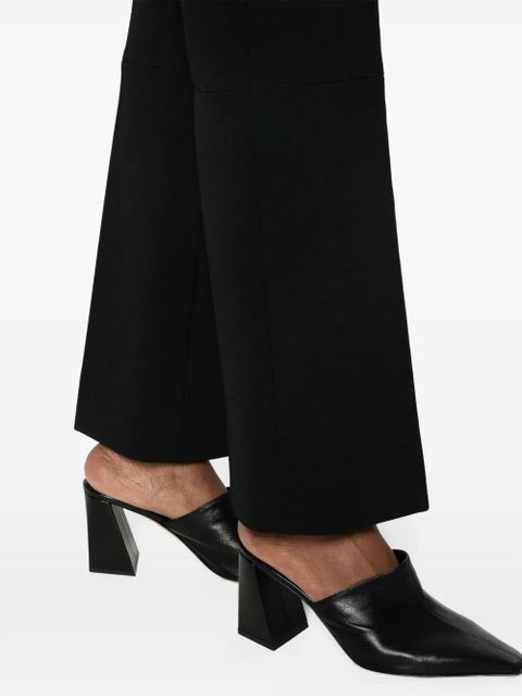 Victoria Beckham tailored cotton-blend flared trousers - Black