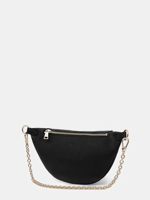 Lacoste torebka skórzana kolor czarny NF5098PH