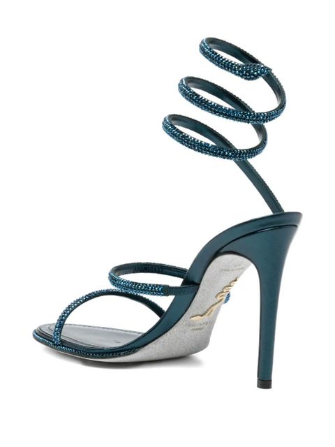 René Caovilla 105mm Cleo sandals - Blue