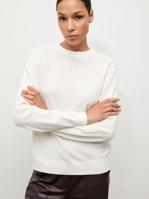 Answear.LAB sweter z wełny merino z apaszką damski kolor beżowy lekki