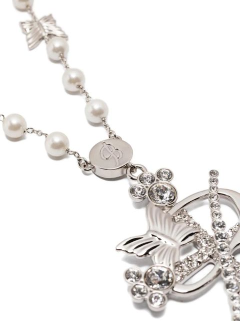 Blumarine butterfly embellishment necklaces - Silver