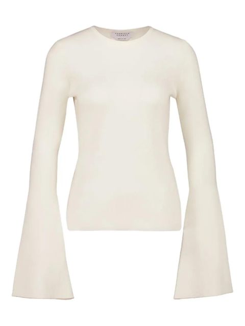 Gabriela Hearst Mason bell-sleeve top - Neutrals - zdjęcie produktu nr 1