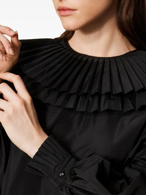 TWINSET flounces taffeta shirt - Black