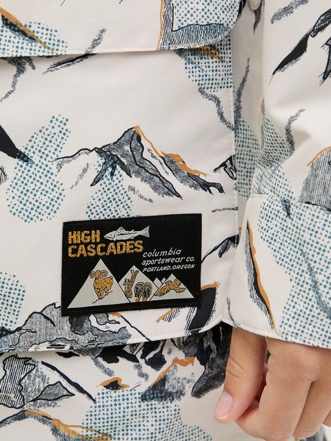 Columbia kurtka High Cascades Interchang kolor beżowy przejściowa oversize 2141501