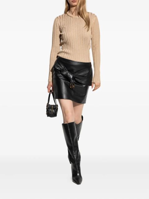 Versace ribbed long-sleeve top - Neutrals